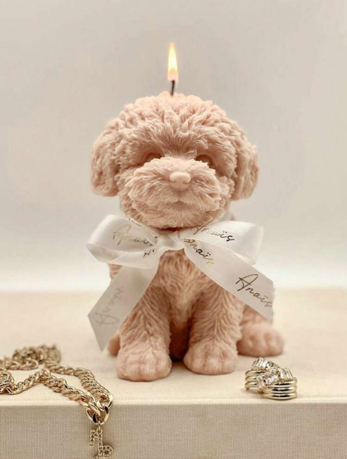Cute dog puppy Candle