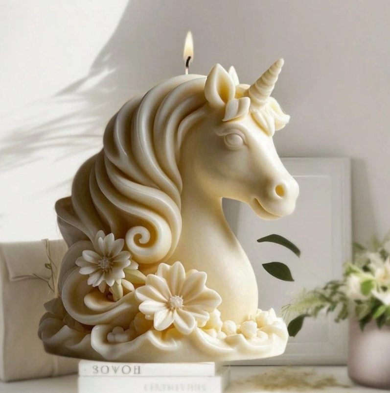 Unicorn candle