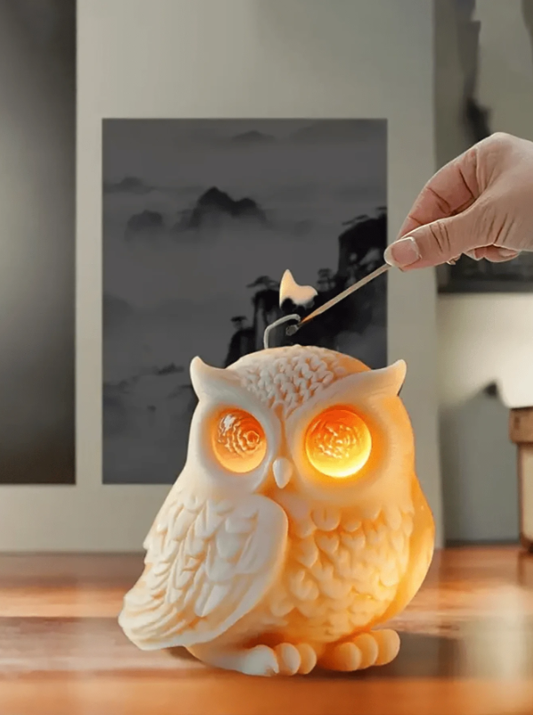 Owl Shaped candle