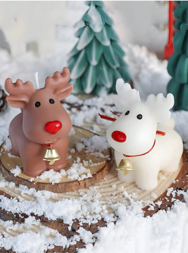 Christmas Reindeer Candle